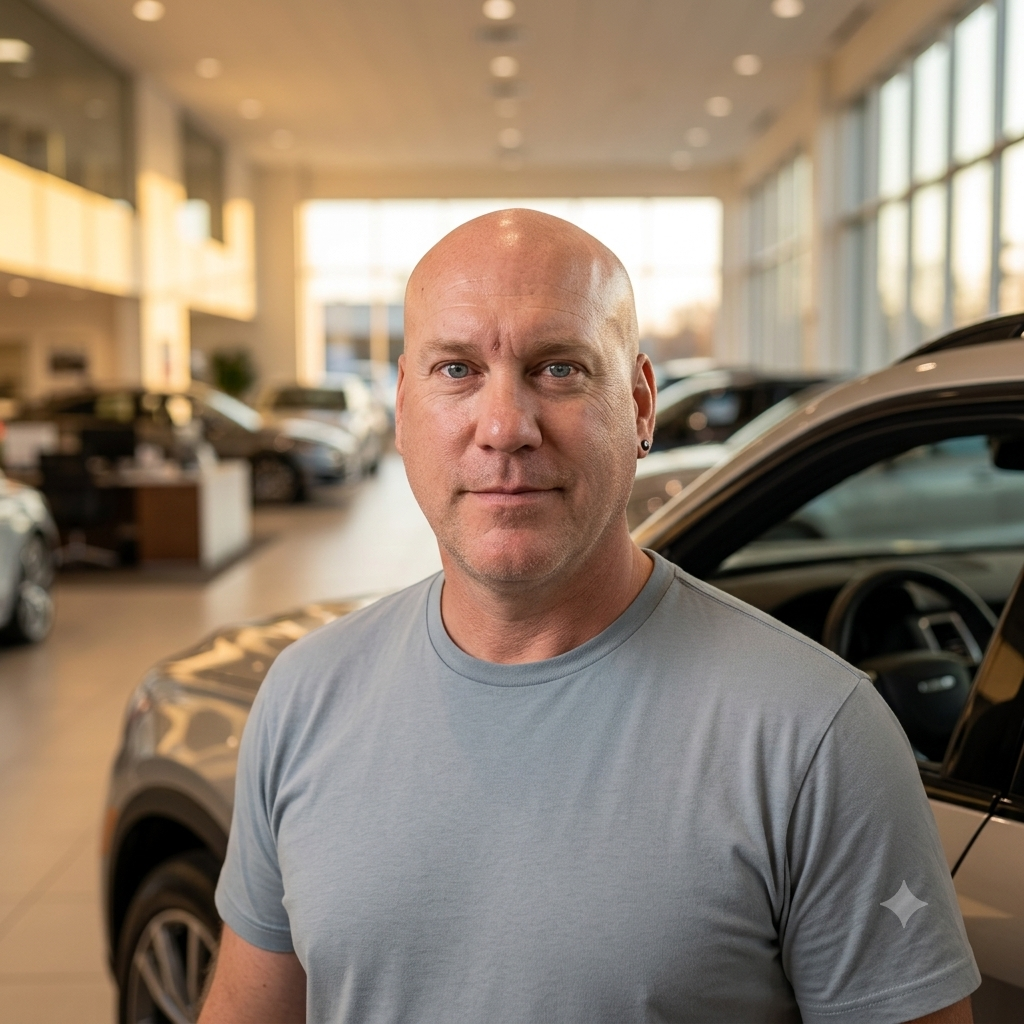 Ron, MyRide curator, studio portrait